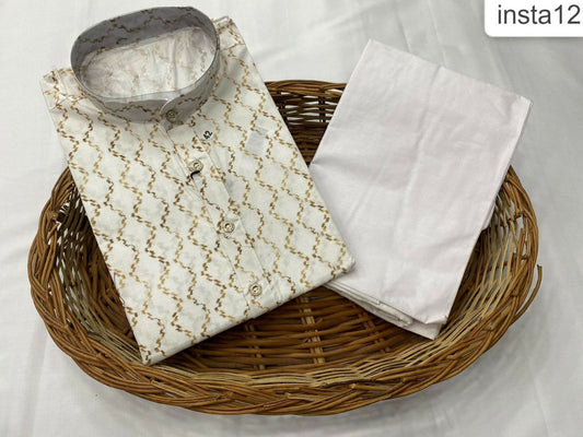 NEW DESIGNER MENS KURTA IN PURE COTTON