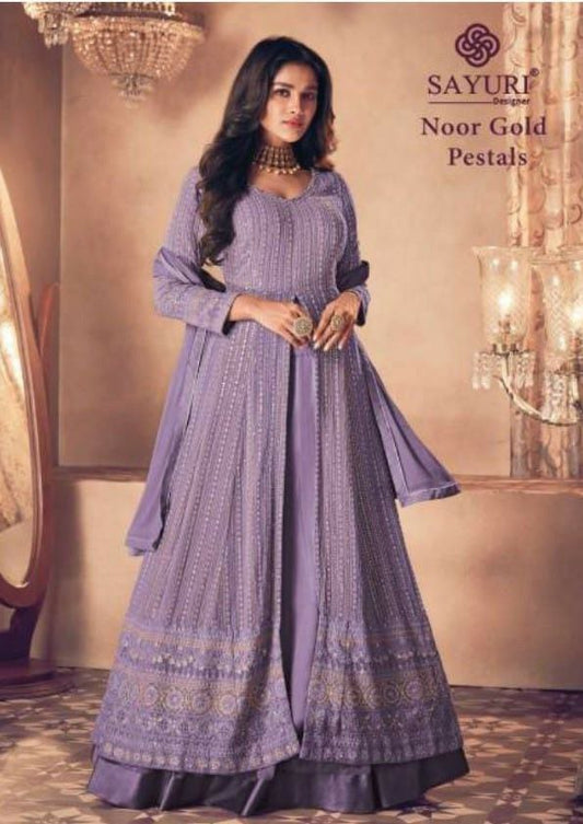 LIGHT PURPLE DRESS SET FOR WOMEN IN NEW DESIGN