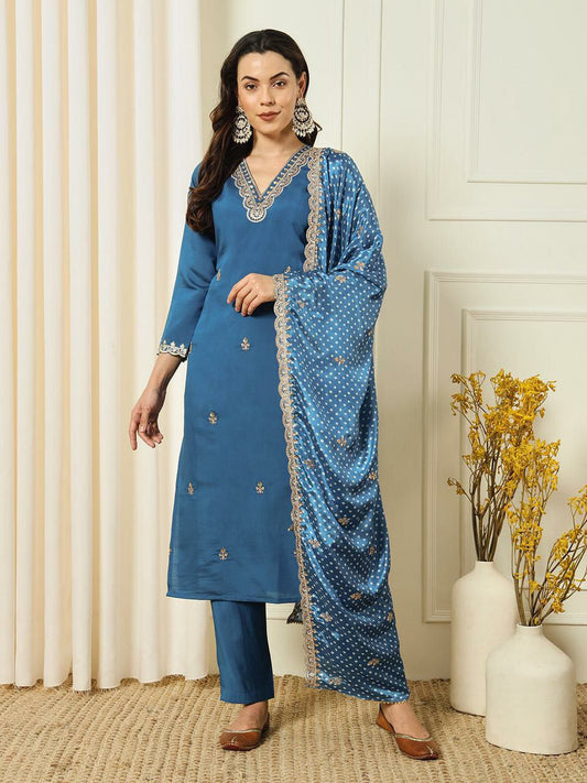 New Designer Kurti Pent Dupatta Set