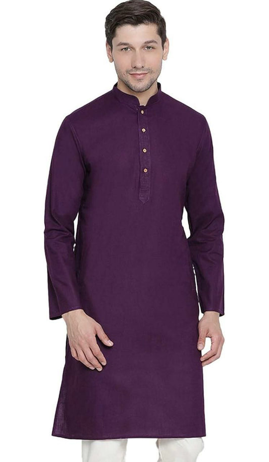 COTTON KURTA FOR MEN WITH BOTH SIDE POCKET