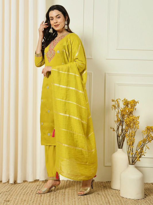 New Designers Kurti Pent Dupatta Set