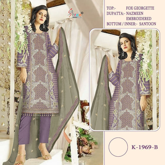 NEW FAUX GEORGETTE KURTI WITH PENT AND DUPAATA FOR WOMEN