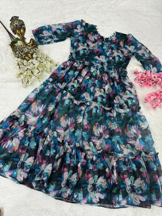 SOFT KOTA FABRIC FROCK FOR GIRLS