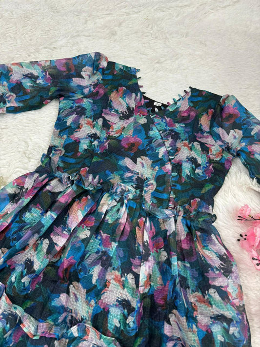 SOFT KOTA FABRIC FROCK FOR GIRLS