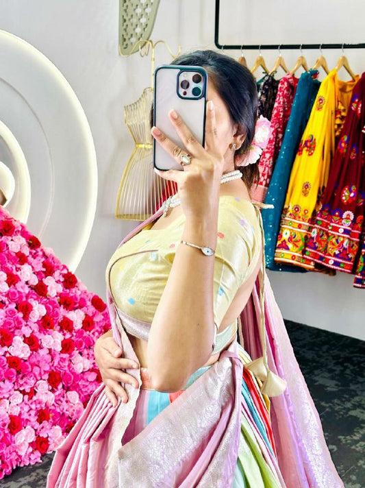 DOLA SOLK MULTI COLOR LEHENGA CHOLI