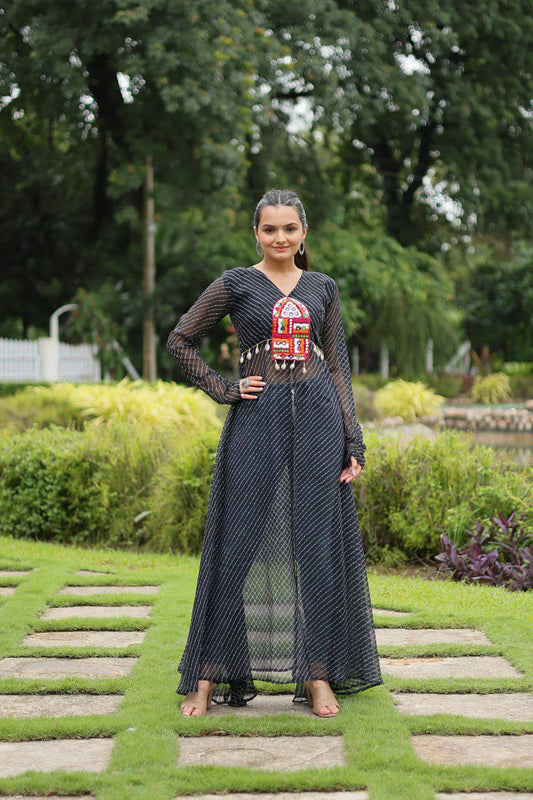 NAVRATRI KURTI WITH KUTCHI PATCHWORK