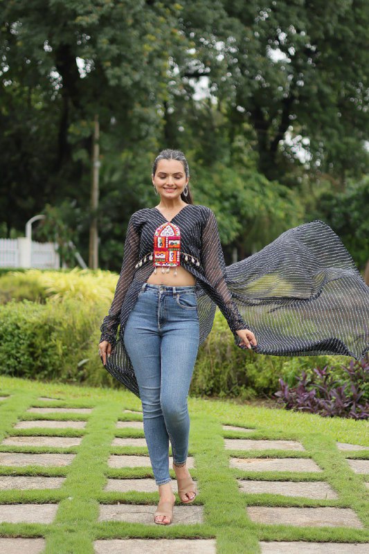 NAVRATRI KURTI WITH KUTCHI PATCHWORK