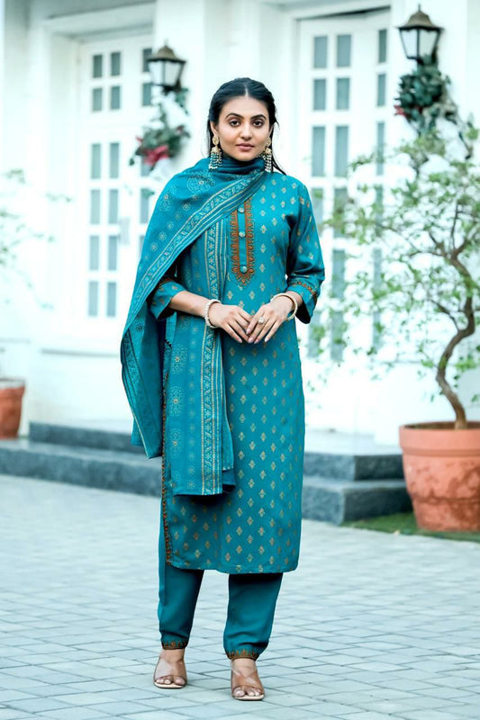 RAYON PRINTS RAMA KURTI FOR WOMEN