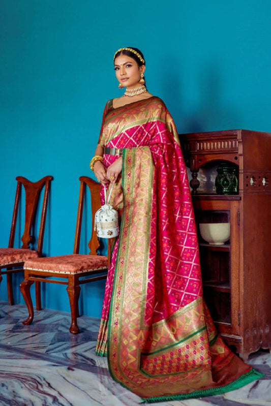 BANARASI SOFT SILK SAREE WITH BLOUSE