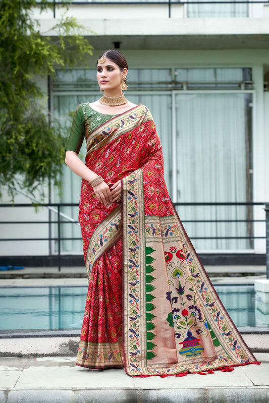 SOFT SILK PATLOA SAREE FOR WOMEN