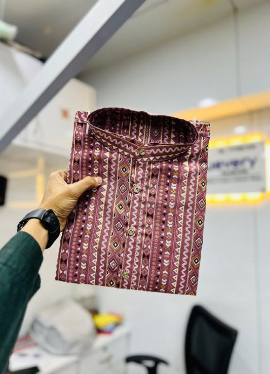 COTTON WITH HEAVY FOIL PRINT