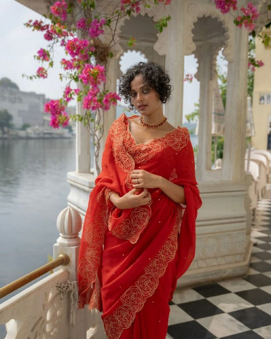 HEAVY TEBBY ORGANZA SAREE