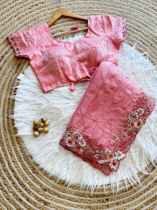 Exclusive Crunchi Moss sattin silk