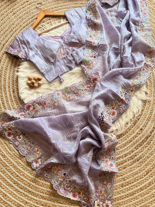 Exclusive Crunchi Moss sattin silk