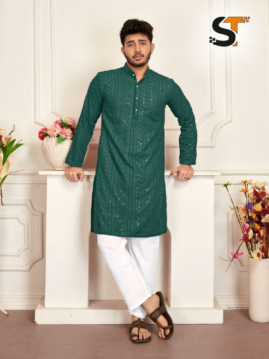 Traditional chikan work kurta for all beautiful occasions