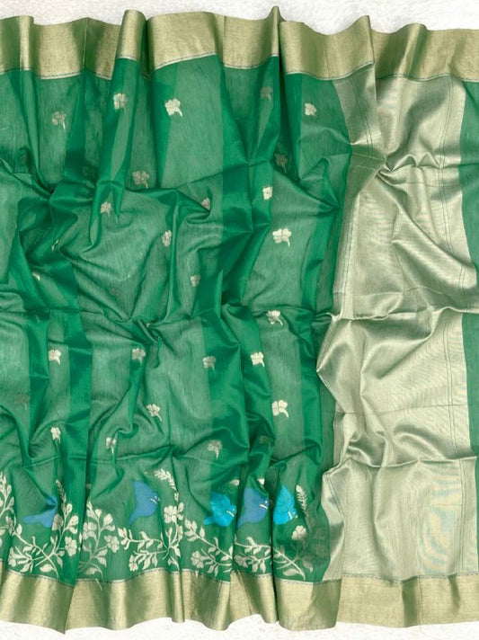 PURE LINEN SILK SAREE FOR WEDDING