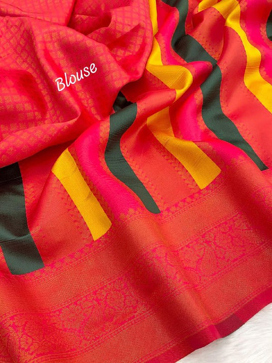 PURE SOFT SEMI KANJIVARAM PATTU SILK SAREE