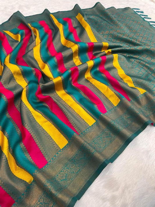 PURE SOFT SEMI KANJIVARAM PATTU SILK SAREE