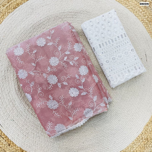 Full Saree Of Heavy quality Jimmy Cho With Heavy Foil & Pulpy Print