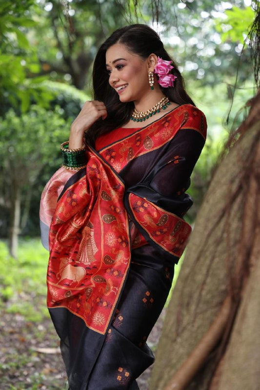 PREMIUM MIXTURE OF PEACOCK AND PICHWAI PRINT