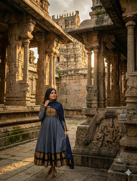 This top made from chanderi cotton with Jacquard weaving zari border And Chanderi Duppatta with lace border