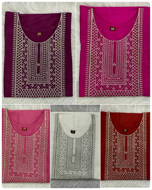 Heavy Rayon (Heavy Embroidery and hand work)