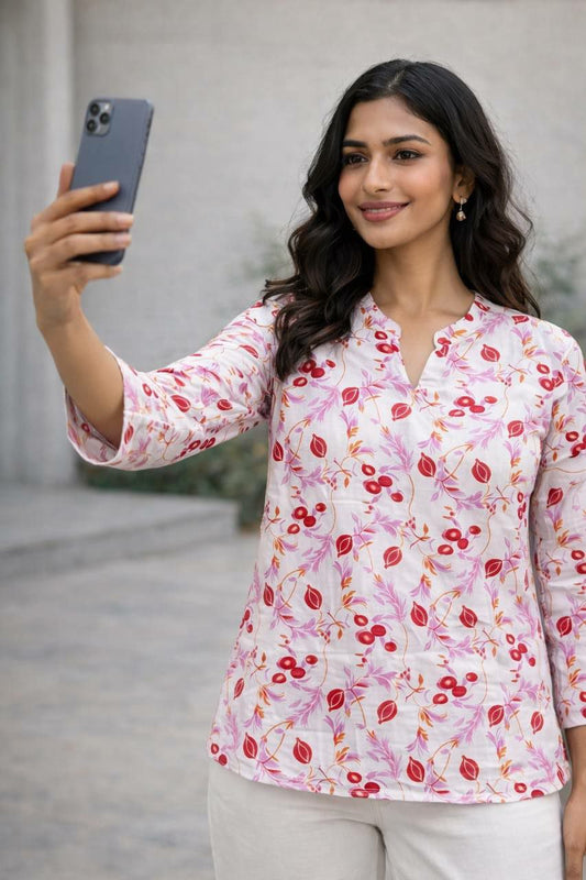 Clothe details Rayon slub Digital print