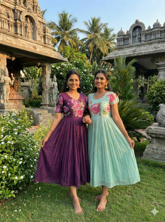 GORGEOUS ONE PIECE WITH EMBRODERY WORK