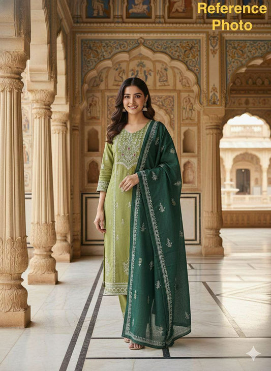 Pure Mul Cotton With Hand Block Print