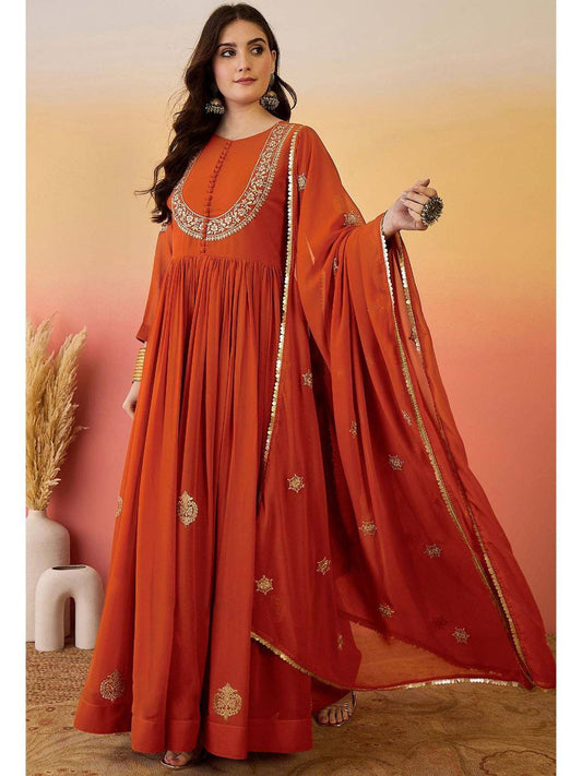 Gown, Bottom & Dupatta