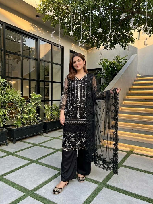 HEAVY SOFT NET Kurti Set Pent