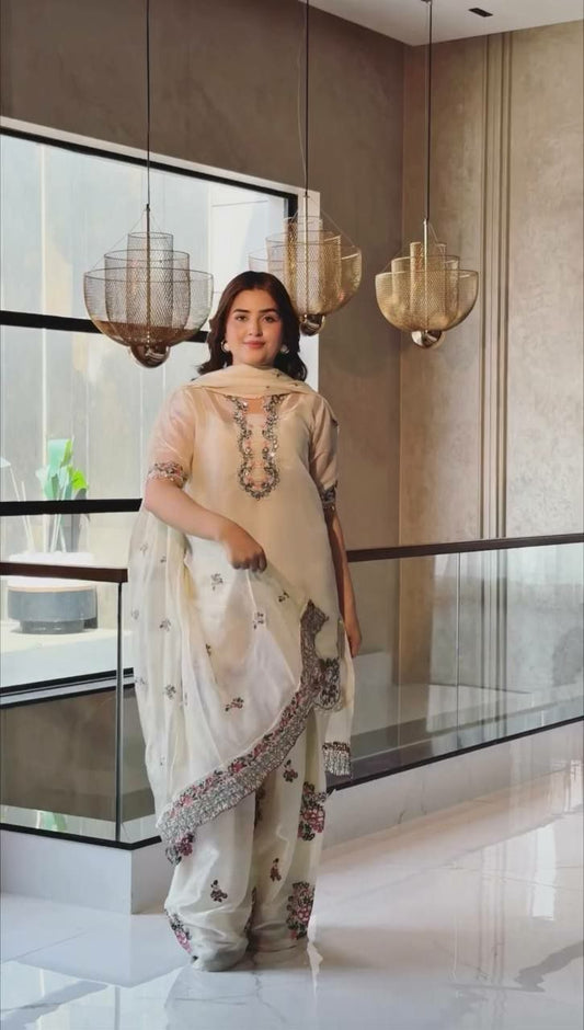 Heavy Fendy Silk Kurti Set pent