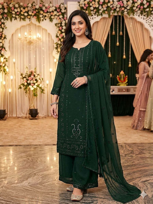 Plazzo And Kurti Set