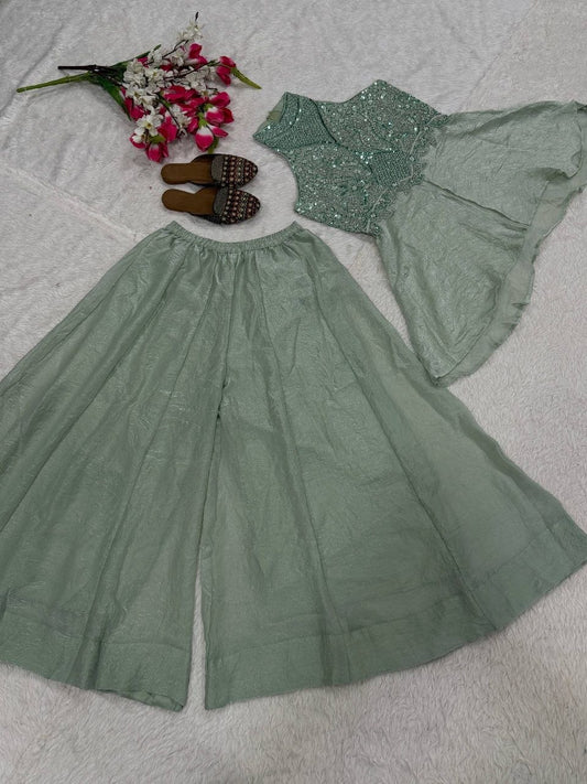 Top And Plazzo Set