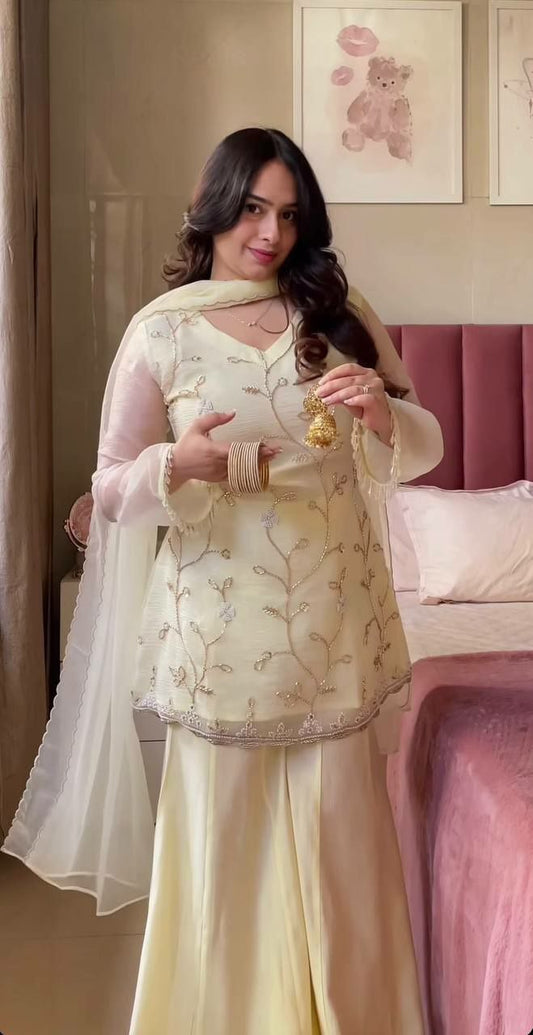 Plazzo And Kurti Set
