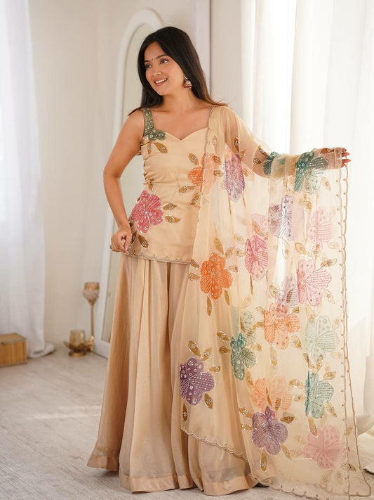 Plazzo And Kurti Set