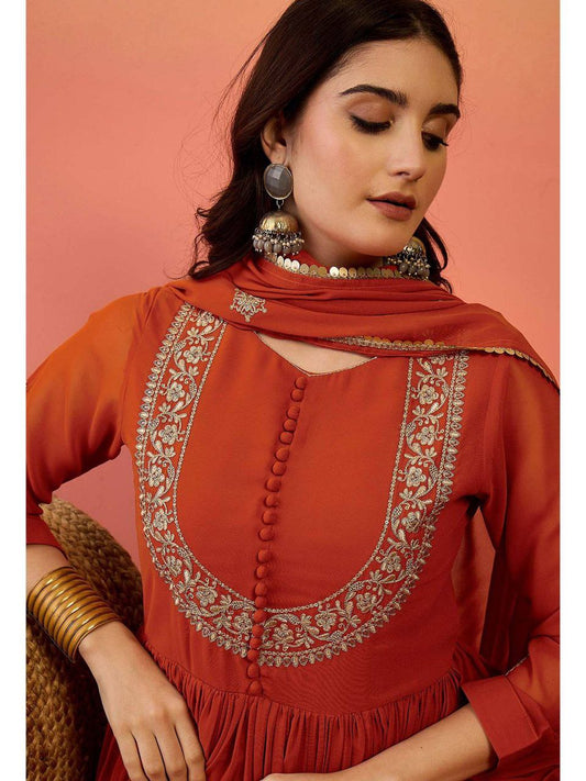 Gown, Bottom & Dupatta