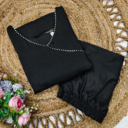 Beautifully decorated with intricate original gold work kurtis