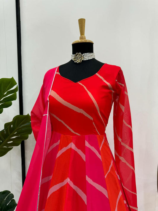 Adroble red Round kurti Design For Women