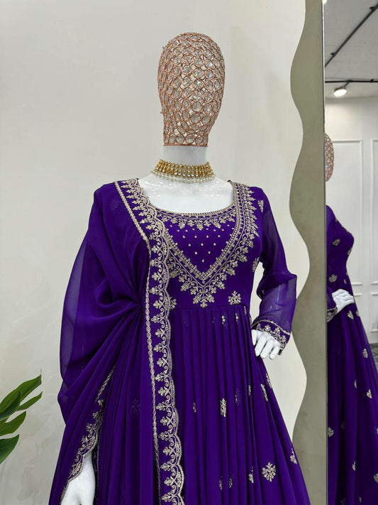Purple Kurti Set With New Colllection For Women