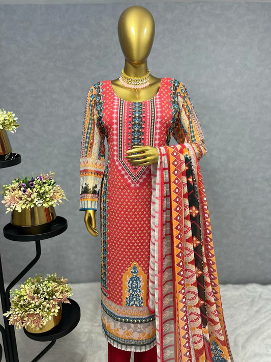 Attractive Kurti Set With Dupatta For Women For Wedding And Party Wear