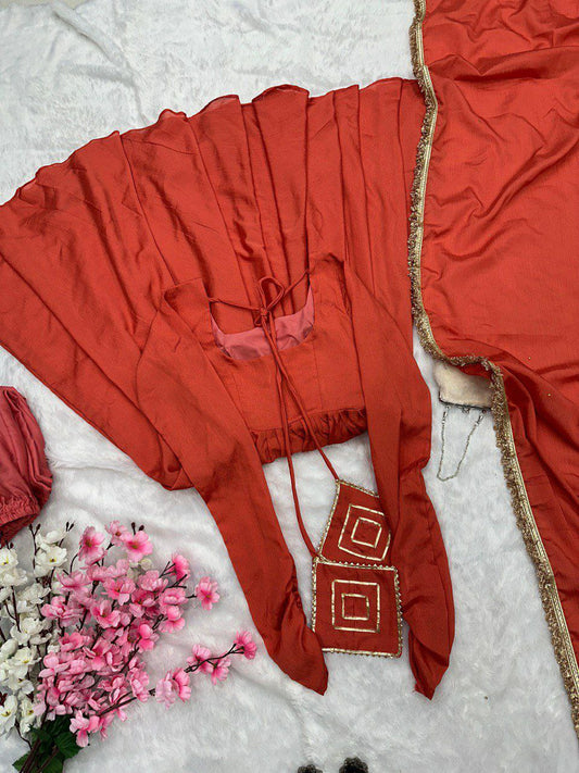 Butter cotton chinon silk anarkali For Women For Wedding And Functions