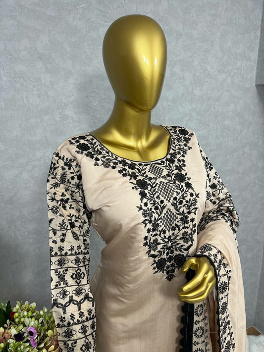 Fancy Embroidery 5mm sequence Work Kurti