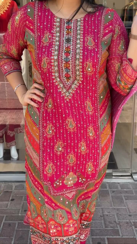 New Pink Color Stylish Kurti For Women