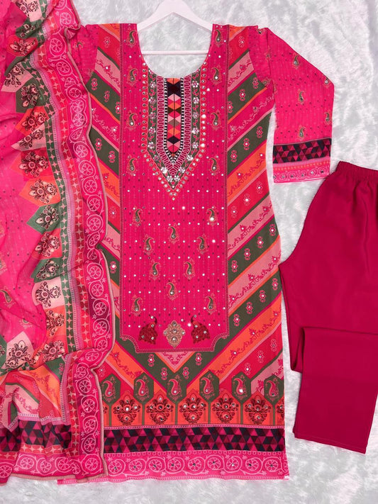 New Pink Color Stylish Kurti For Women