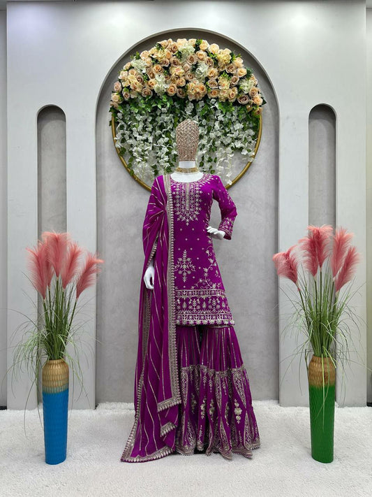 Faux Georgette Shara Pair For Women For Wedding And Festival