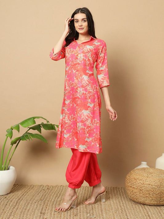 Printed Muslin Kurta and Patiyala Collection