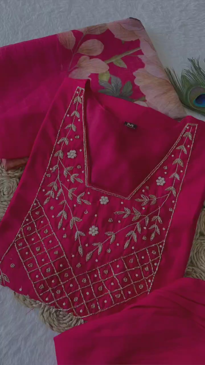 Beutifull Hand Work kurtis