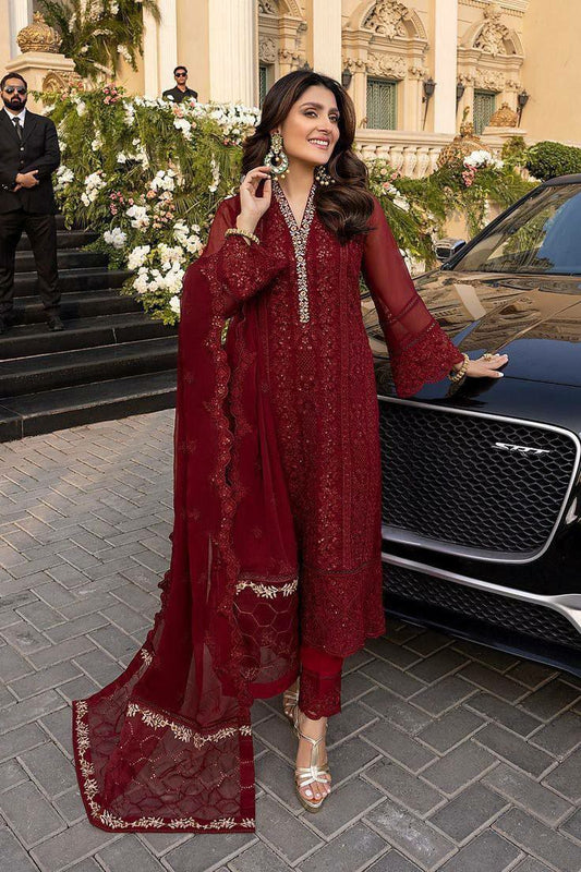 Pure Faux Georgette With Heavy Micro Cotton And Embroidery Sequence Work With Kimono Fancy Sleeve Type Dress