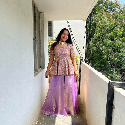 Crunchy Silk With Heavy Micro Cotton + Full Flair And Heavy Embroidery Sequence Work Lehenga
